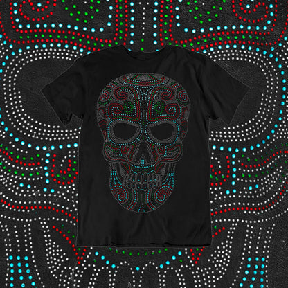 Cráneo Guelaguetza Playera para Hombre | Diseño Mexicano y Exclusivo