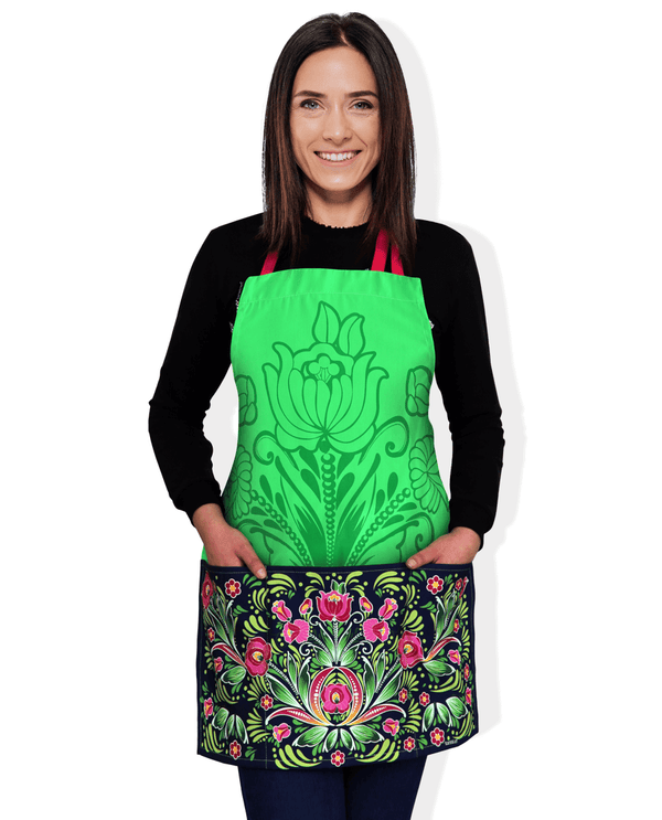 Mandil Rosa Floral | Elegancia y Tradición en tu Cocina – Karani Art