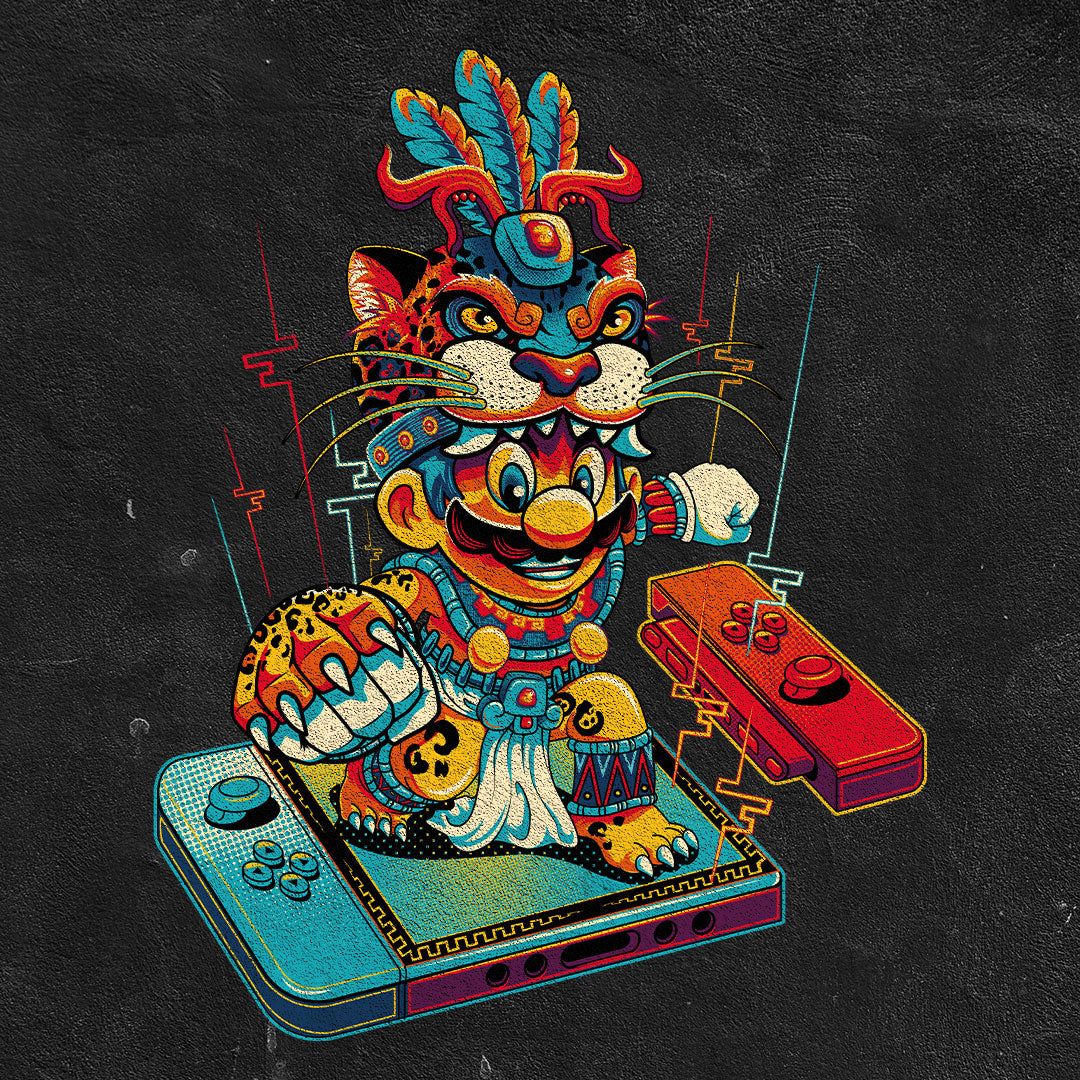 Playera Mario Jaguar para Hombre | Estilo Urbano Gamer y Confort Premium