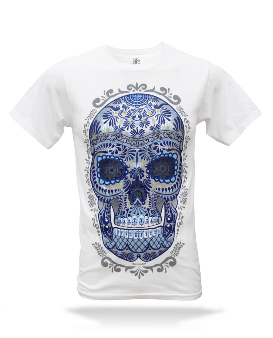 Playeras de calaveras para hombre hot sale