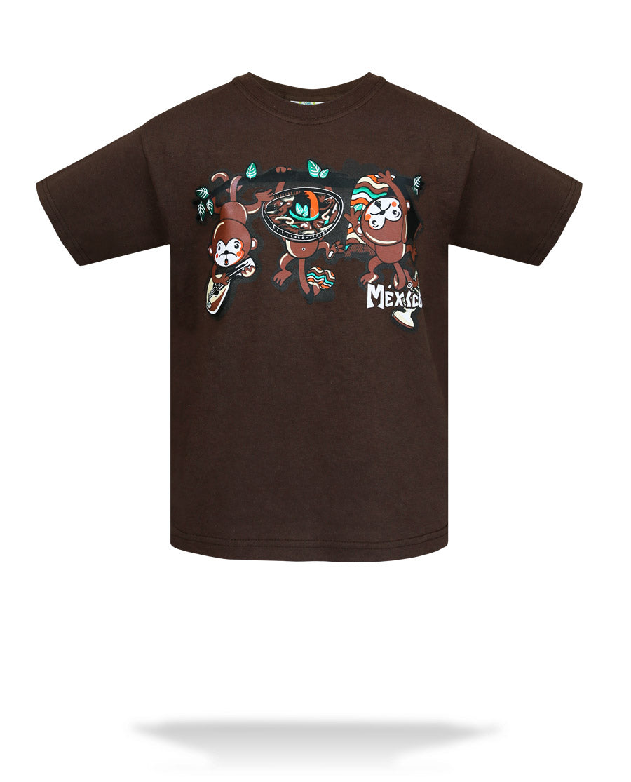 playera-niño-Changuitos-cafe-f1